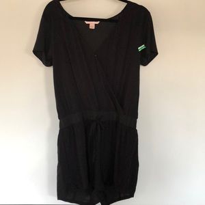 Victoria Secret romper drawstring short sleeves M